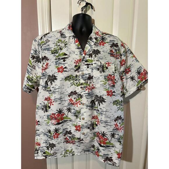 Other - Uzzi Amphibious Gear Hawaiian Shirt Mens Large Flowers Palm Trees